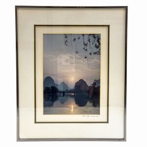 Vintage King Wu Guilin China Landscape Photo Limited Edition Framed 93/750